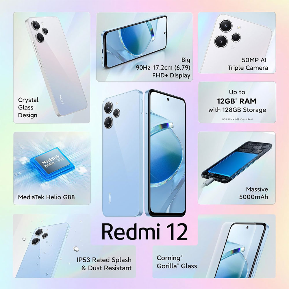 Redmi 12 - silver (2)